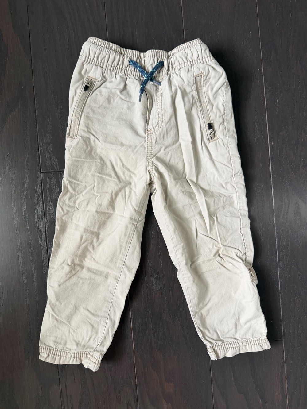 OshKosh B'gosh Cream Drawstring Casual Pants for Kids
